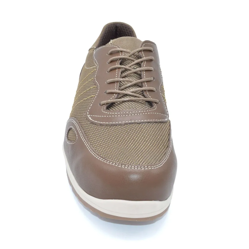 DB Dawson - Mens Extra Wide Trainer-  6V(6E-8E) Fitting - Brown