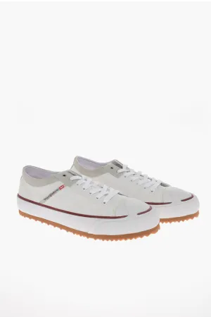 Diesel Canvas S-PRINCIPIA Sneakers with Suede Trimmings