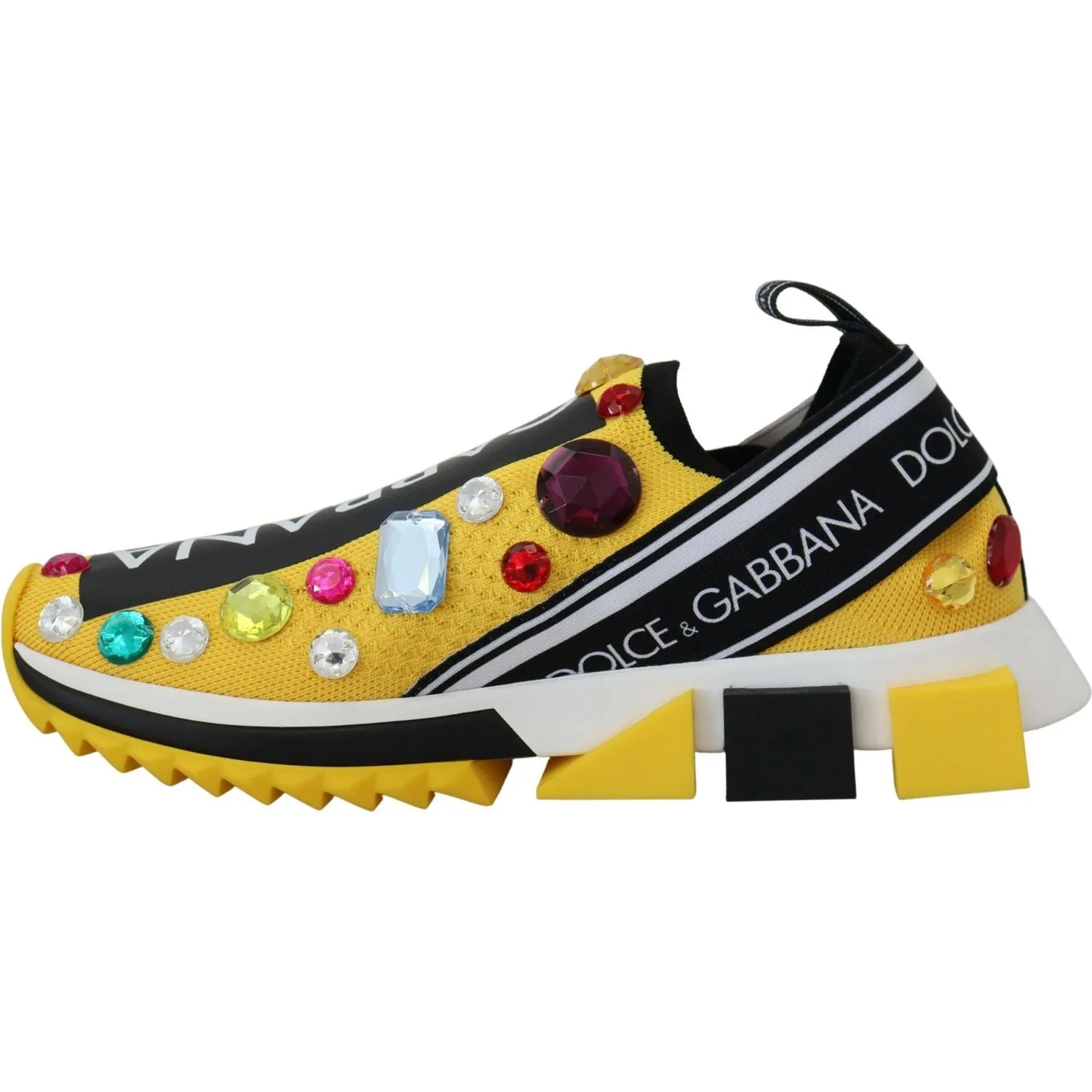 Dolce & Gabbana Exquisite Yellow Techno Fabric Sneakers