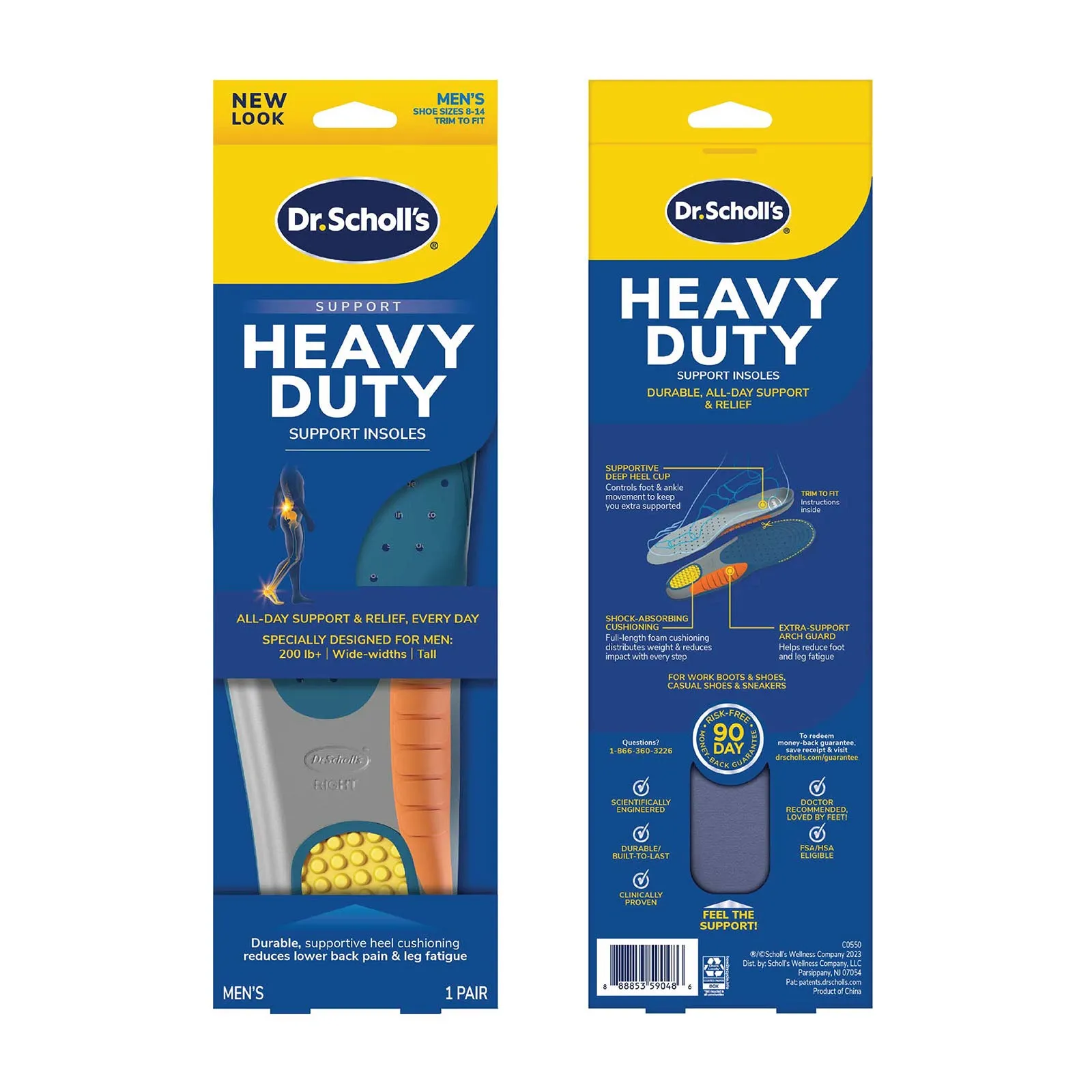 Dr.Scholl Heavy Duty Support Insoles Men