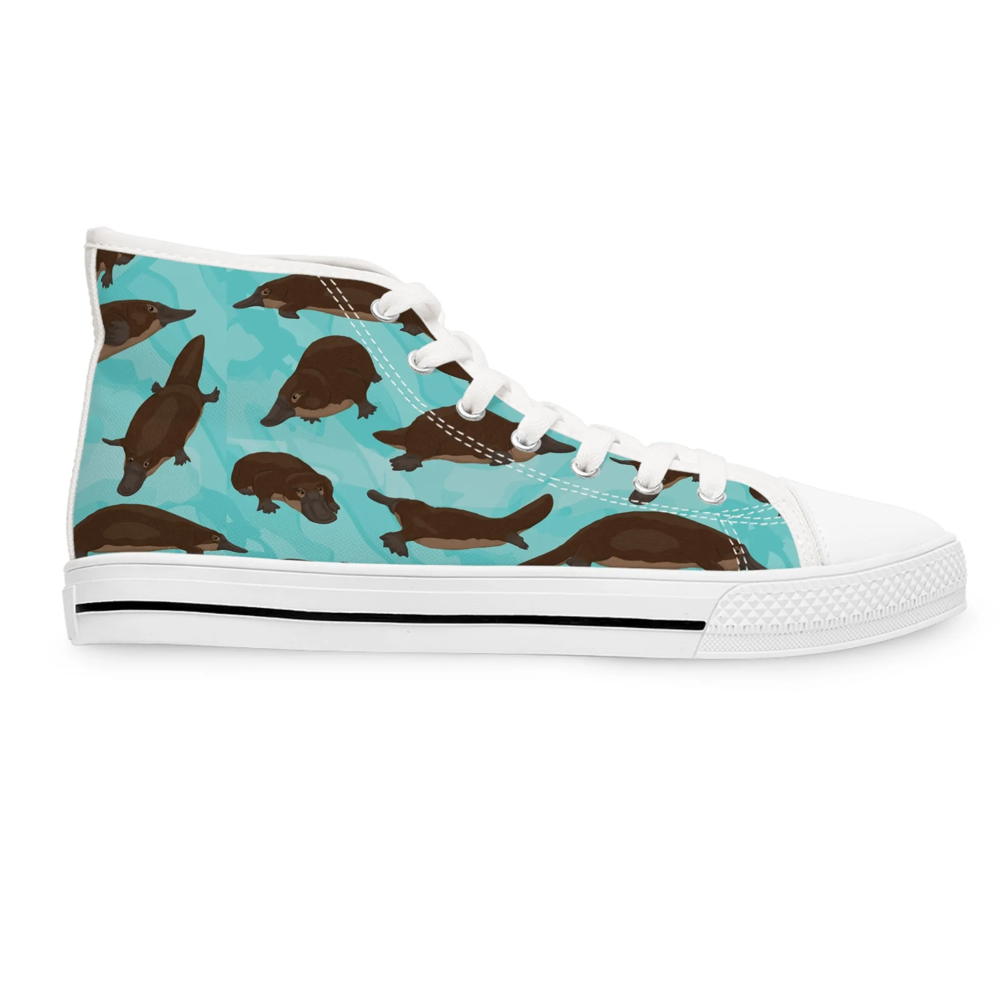 Duck-Billed Platypus Women's High Top Sneakers