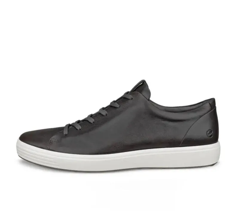 ECCO Men's Soft 7 Plain Lace-Up Sneaker - Magnet