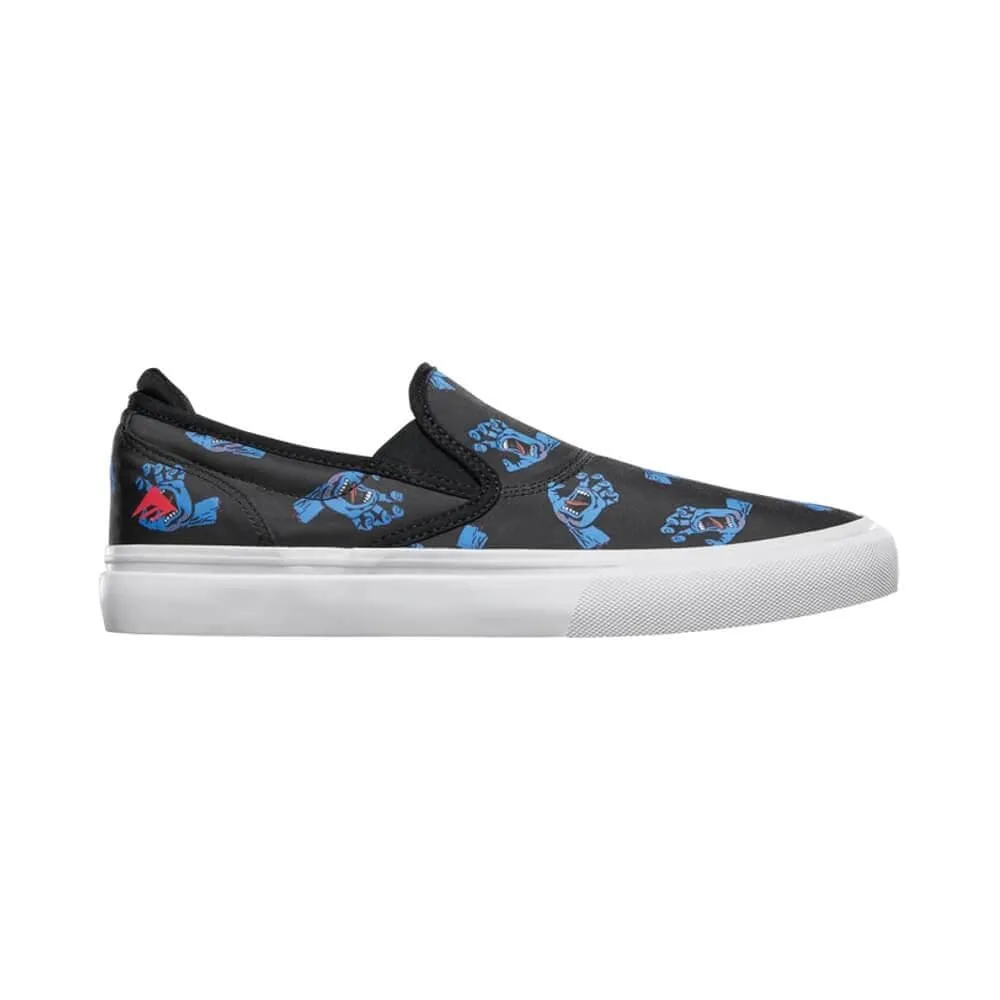 Emerica Wino G6 Slip On x Santa Cruz Blue Black White