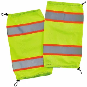 Ergodyne 29093 8009  Lime Class E Two-Tone Mesh Leg Gaiters