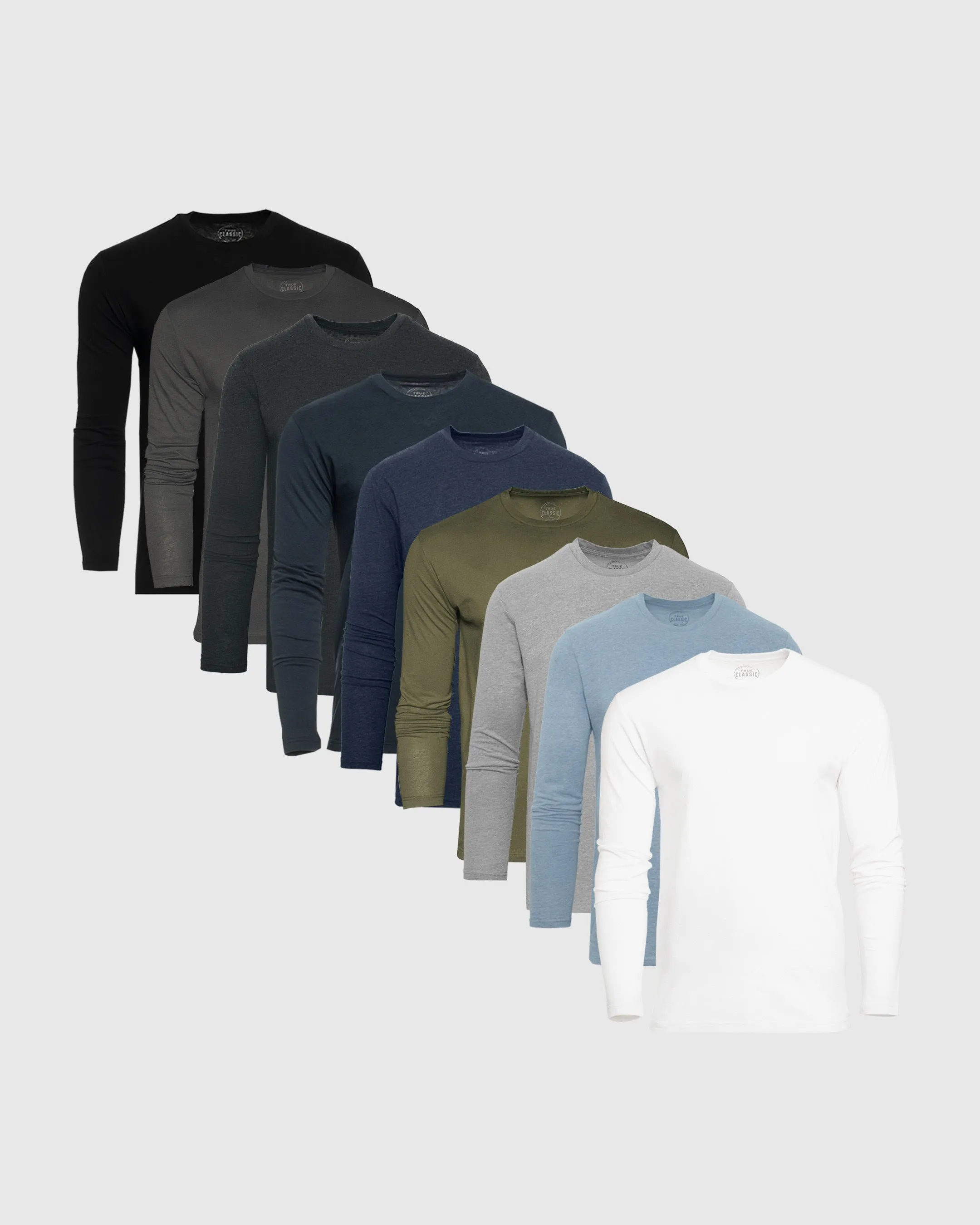 Essential Long Sleeve Crew 9-Pack