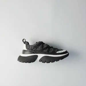 Fastest Footwear - Black Lurex Silver