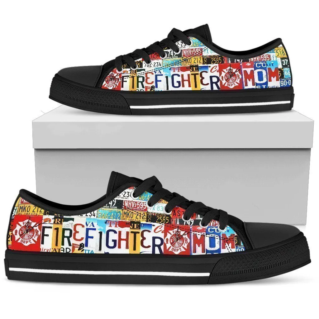 Firefighter Mom - Low Top Shoes