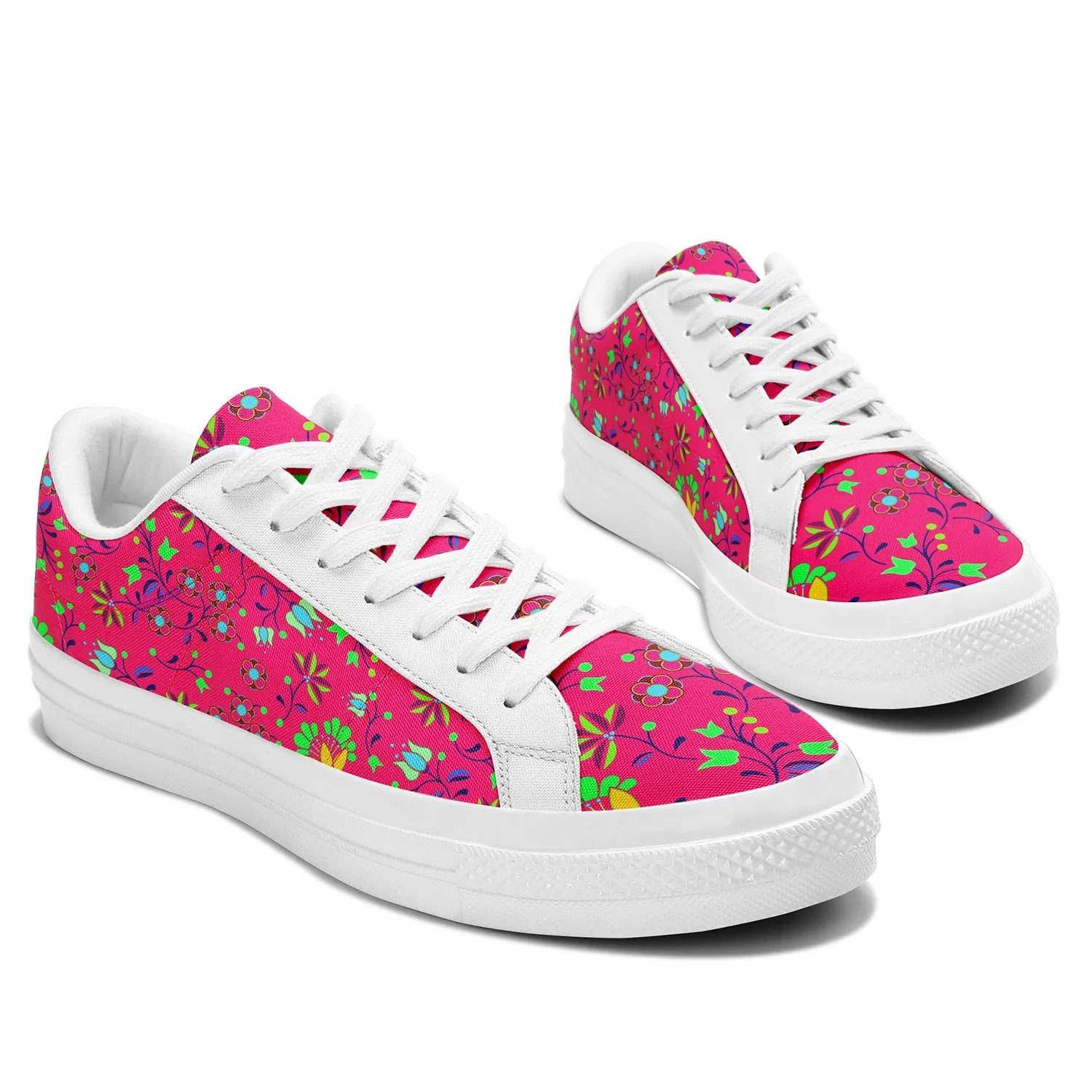 Fleur Indigine Rouge Aapisi Low Top Canvas Shoes White Sole