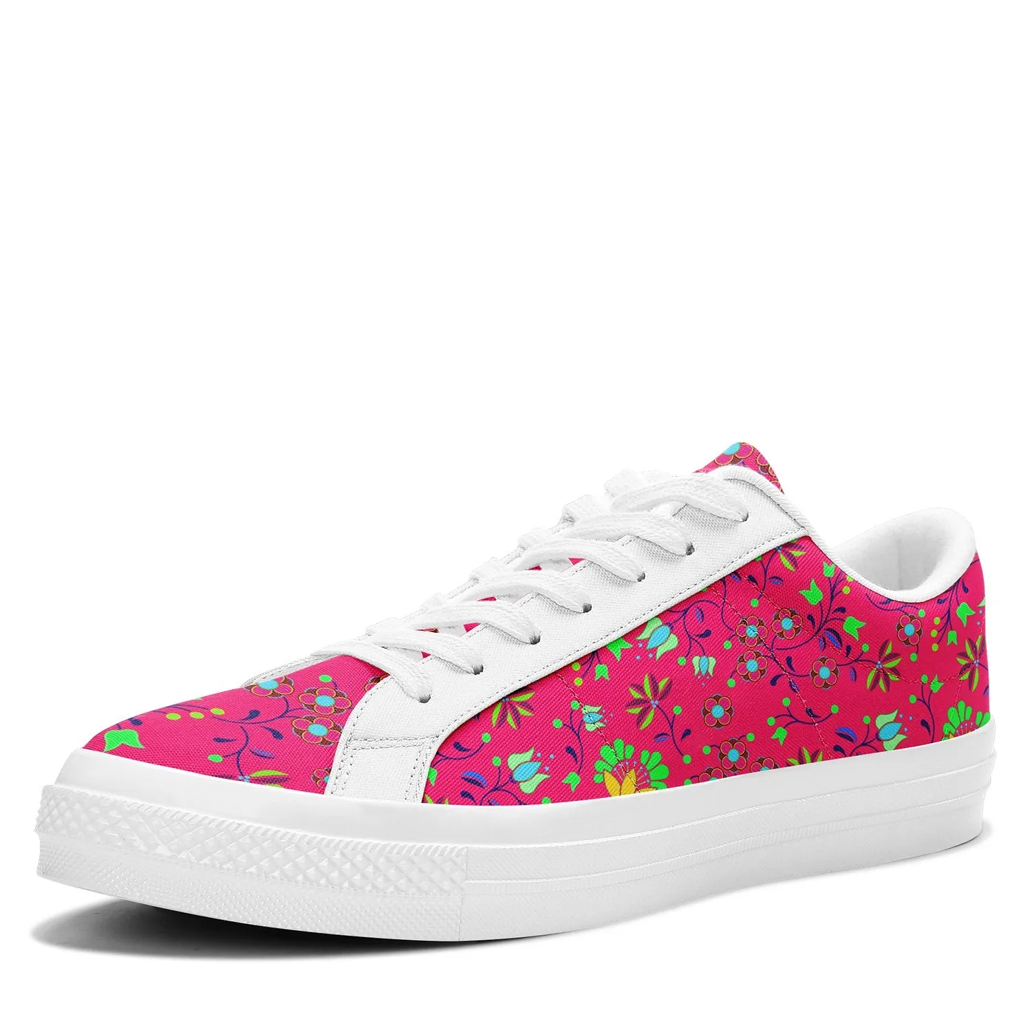 Fleur Indigine Rouge Aapisi Low Top Canvas Shoes White Sole