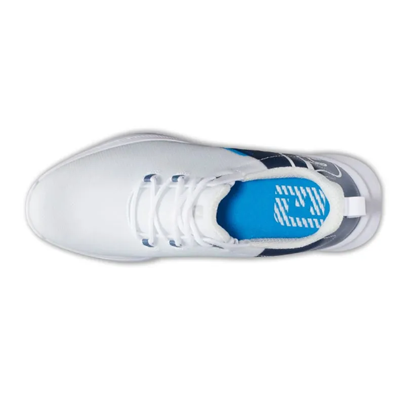 FOOTJOY Fuel Sport Men's Spikeless Shoes (White/Blue)