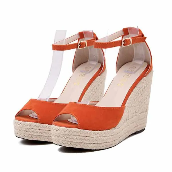 Free Shippin !! MCCKLE Fashion Superior Quality Comfortable Bohemian Wedges Women Sandals For Lady Shoes High Platform Open Toe Flip Flops Plus