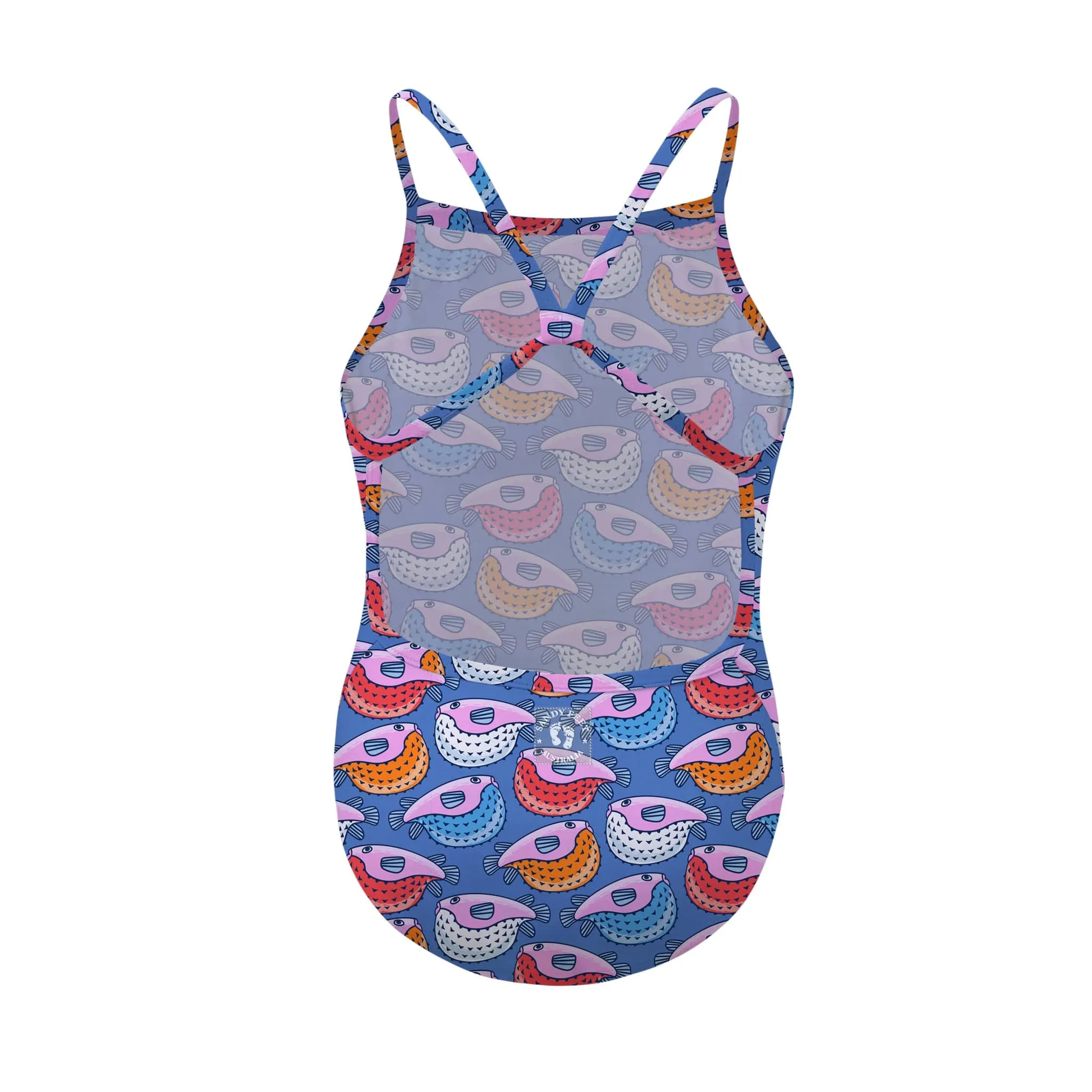 Fugu Rainbow Racerback Swimsuit