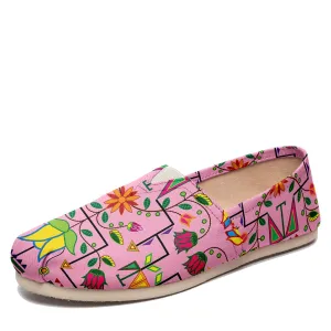 Geometric Floral Summer Sunset Slip On