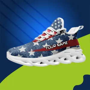 Gifts for clients, Professional thank you gifts MaxSoul-B03007 Custom Max Soul American Flag, USA Flag Sneakers Max Soul, Shoes, Printed Shoes