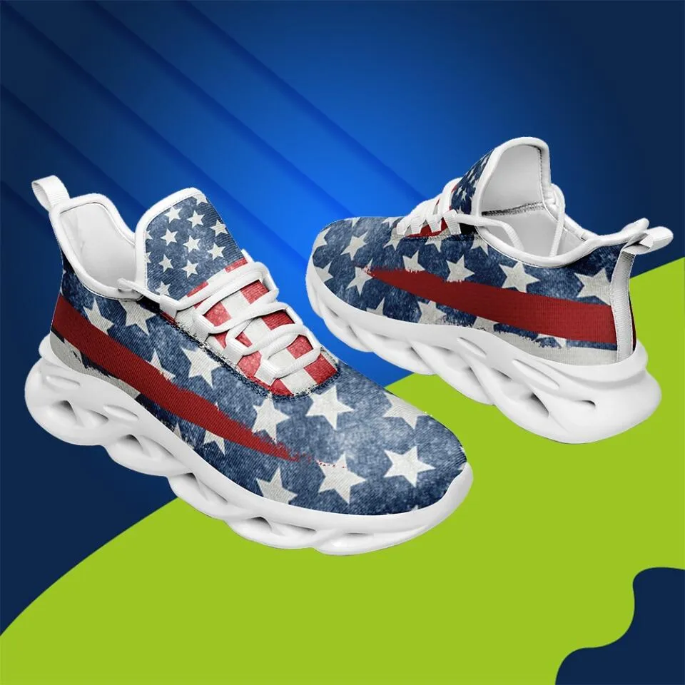 Gifts for clients, Professional thank you gifts MaxSoul-B03007 Custom Max Soul American Flag, USA Flag Sneakers Max Soul, Shoes, Printed Shoes