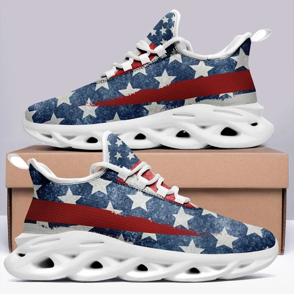 Gifts for clients, Professional thank you gifts MaxSoul-B03007 Custom Max Soul American Flag, USA Flag Sneakers Max Soul, Shoes, Printed Shoes