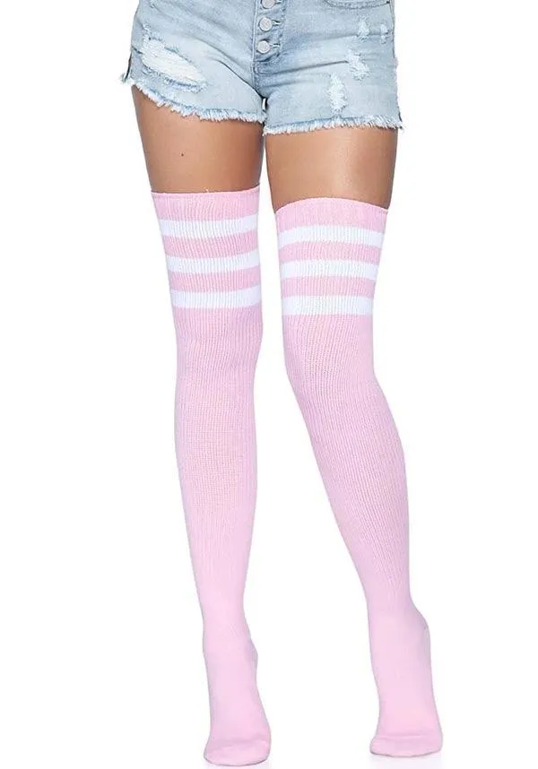 Gina Athletic [Light Pink] | THIGH HIGH STOCKINGS