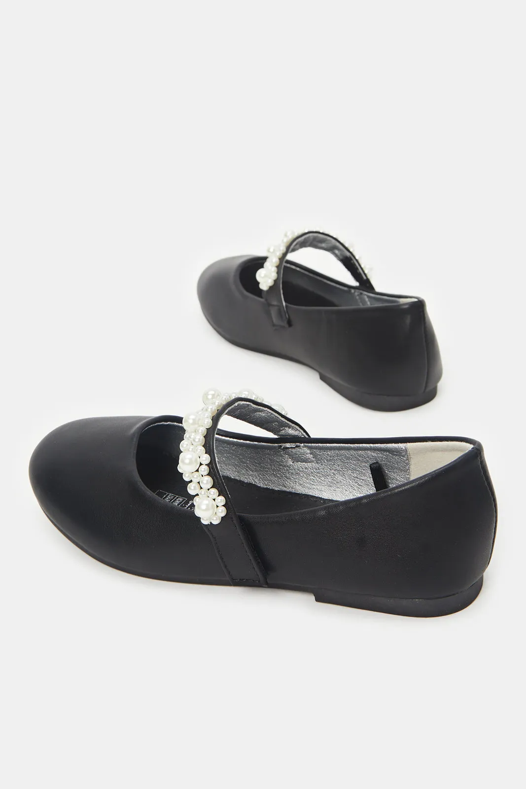 Girls Black Pearl Ballerina