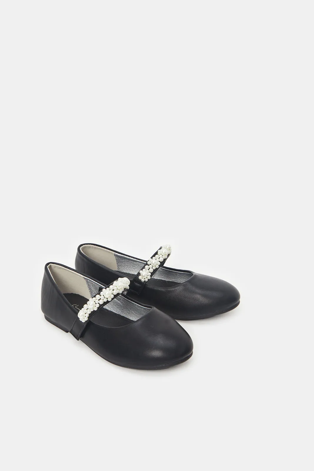 Girls Black Pearl Ballerina