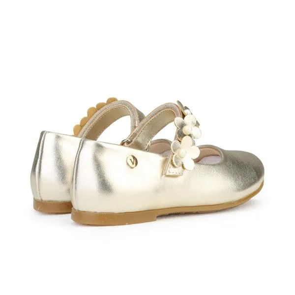 GIRLS GLITTERY FORMAL SHOE - GOLD