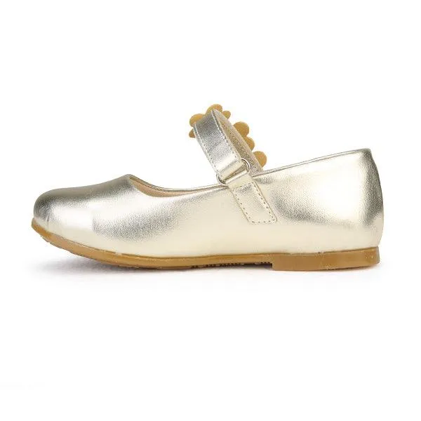 GIRLS GLITTERY FORMAL SHOE - GOLD