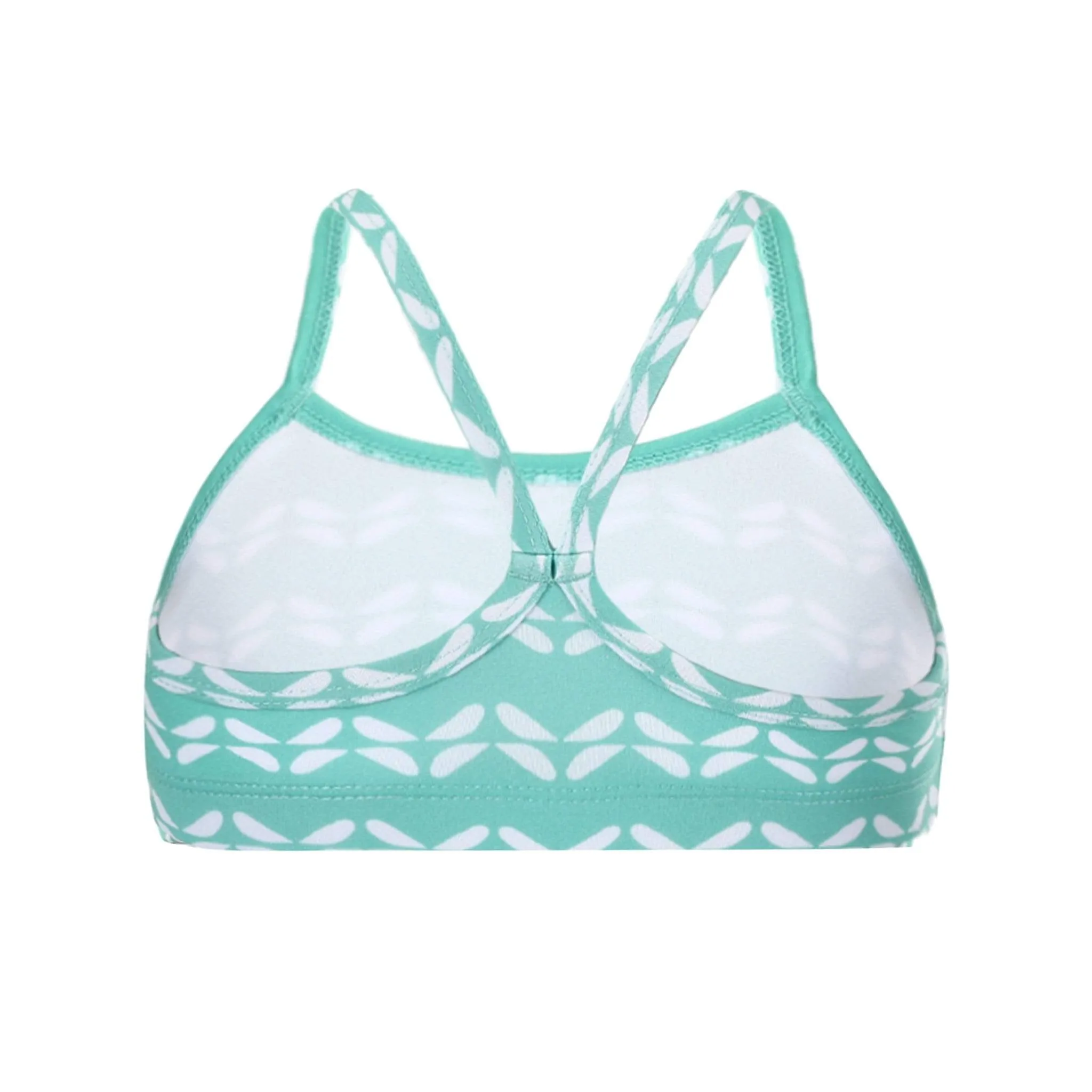 Girls Mint Chevron Bikini Top