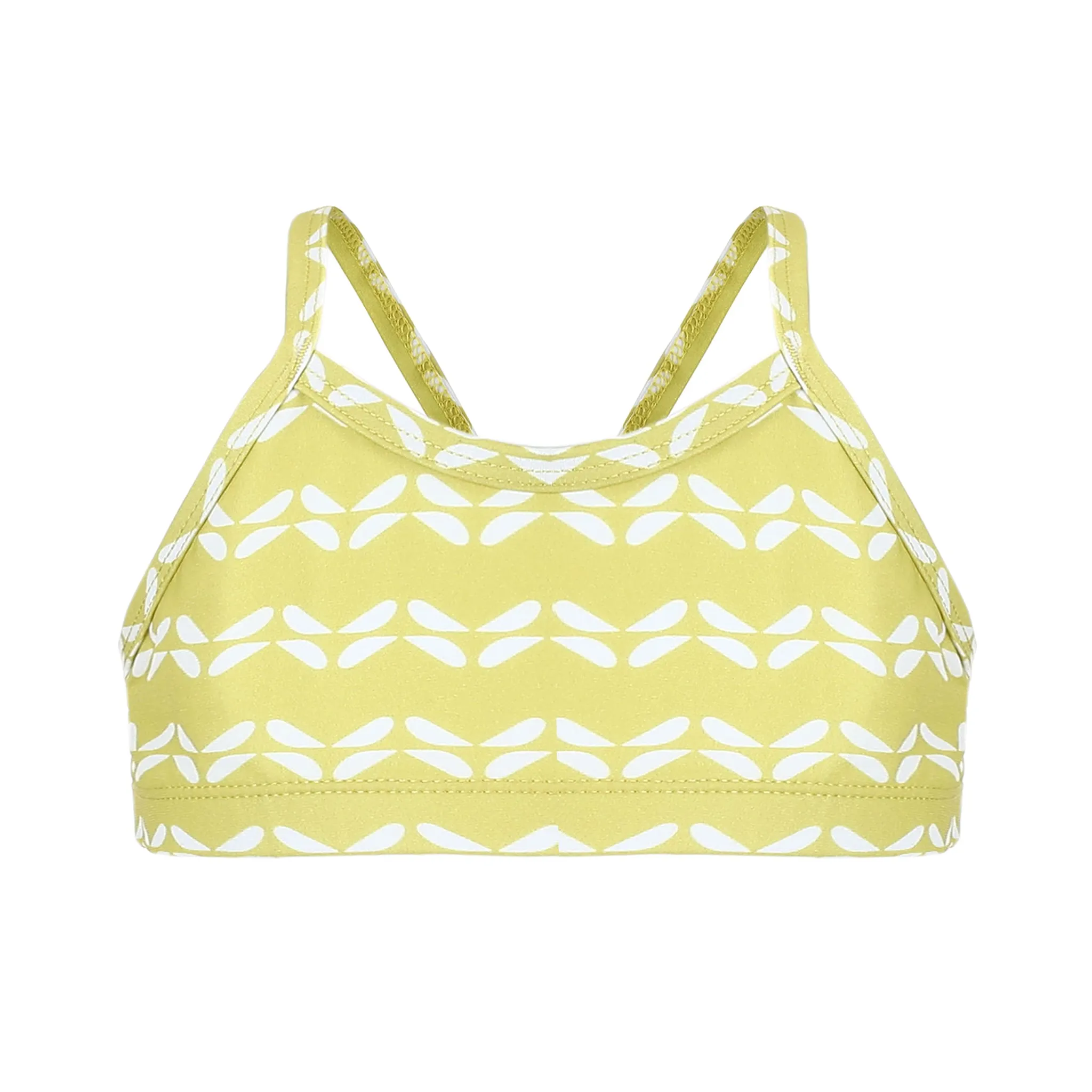 Girls Sunburst Chevron Bikini Top