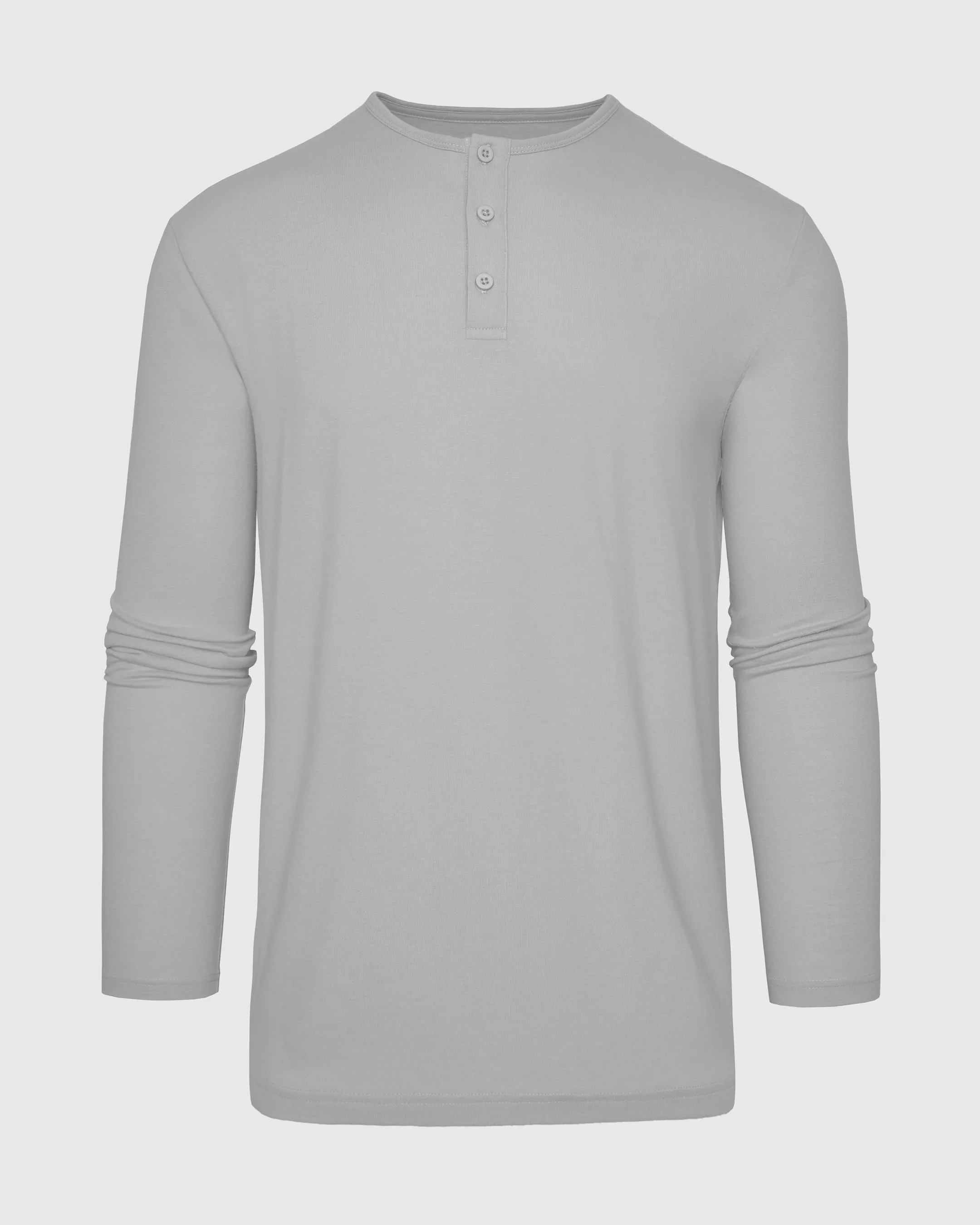 Glacier Gray Long Sleeve Henley