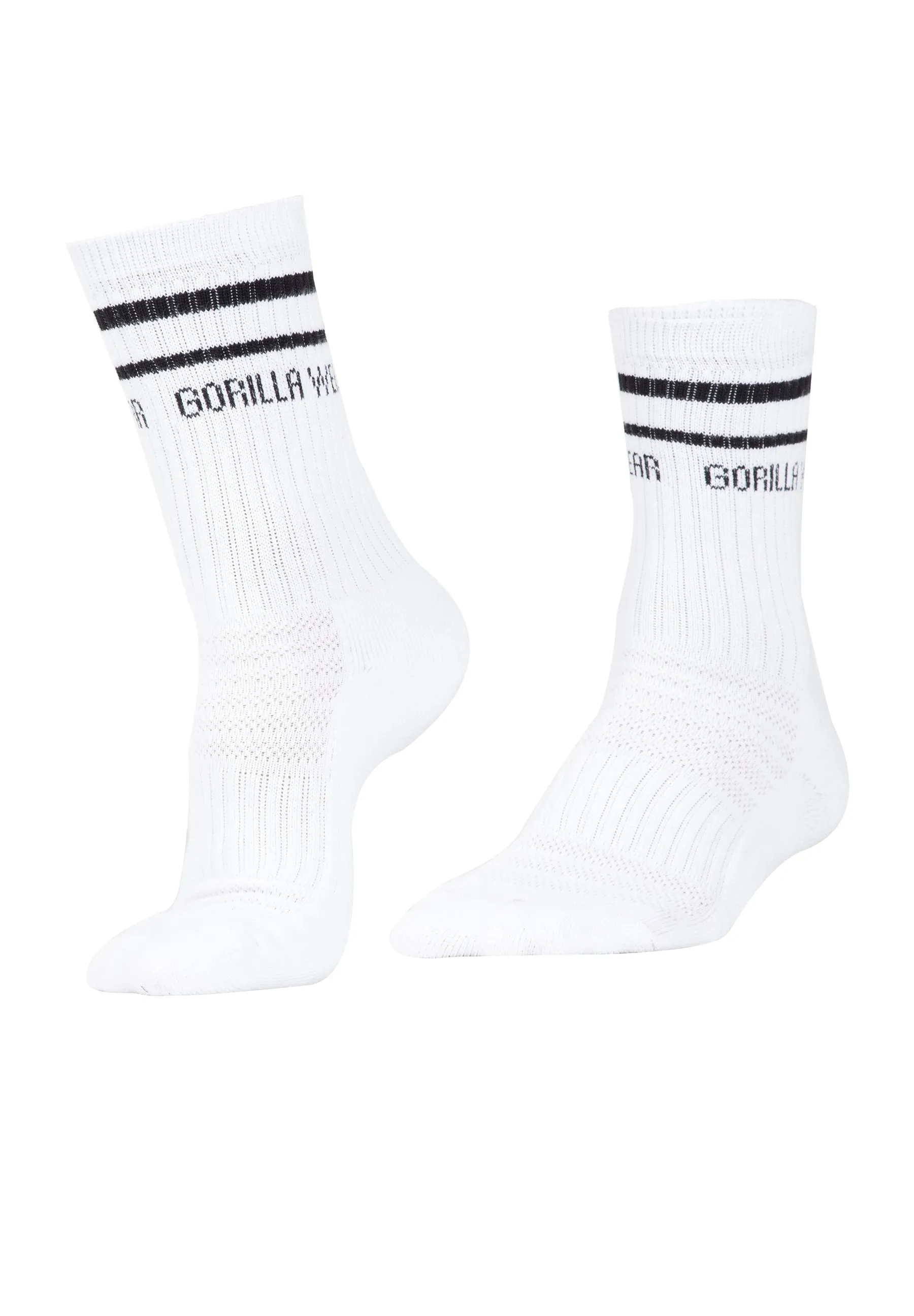 Gorilla Wear Crew Socks - White