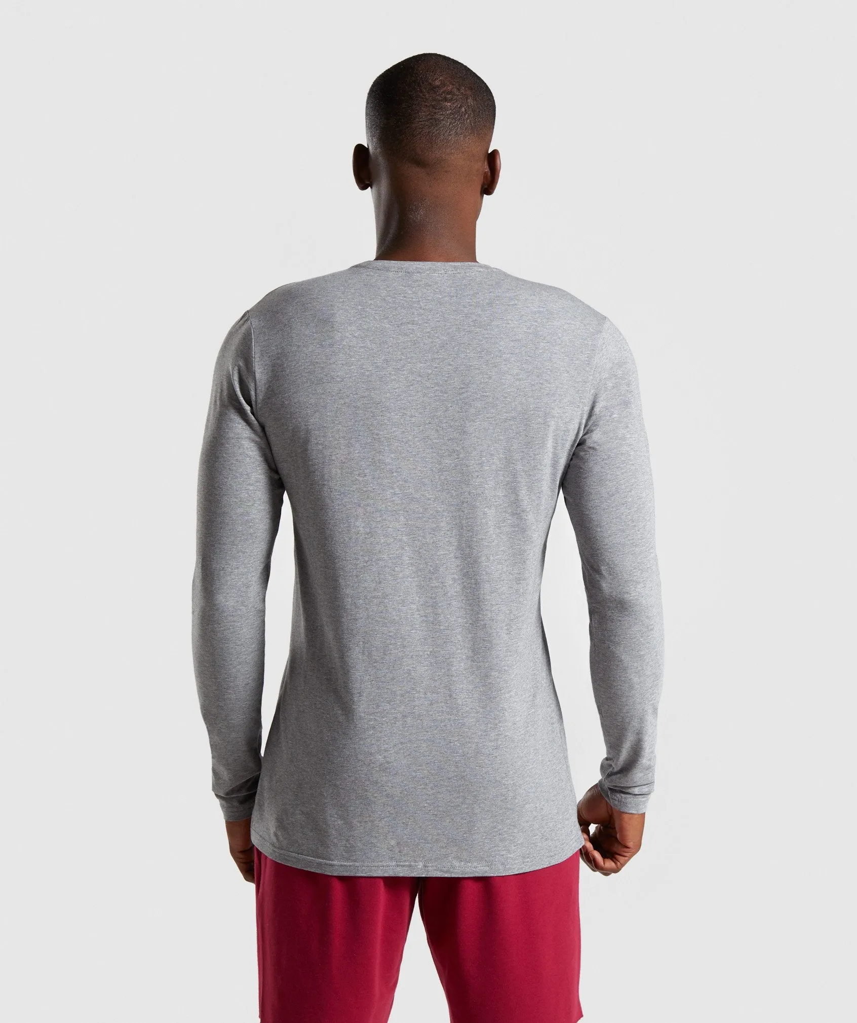 Gymshark Critical Long Sleeve T-Shirt - Grey Marl