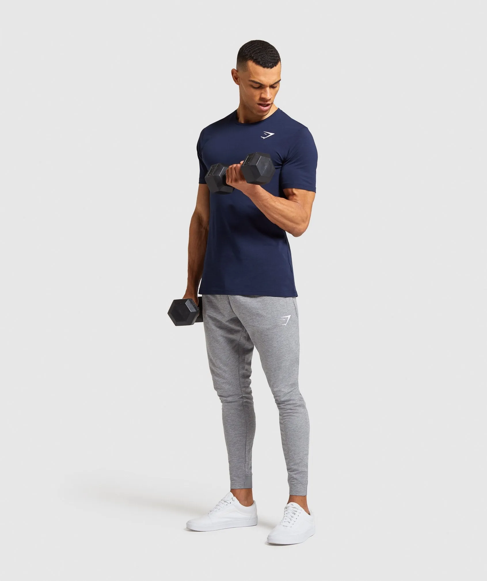 Gymshark Critical Zip Joggers - Grey Marl