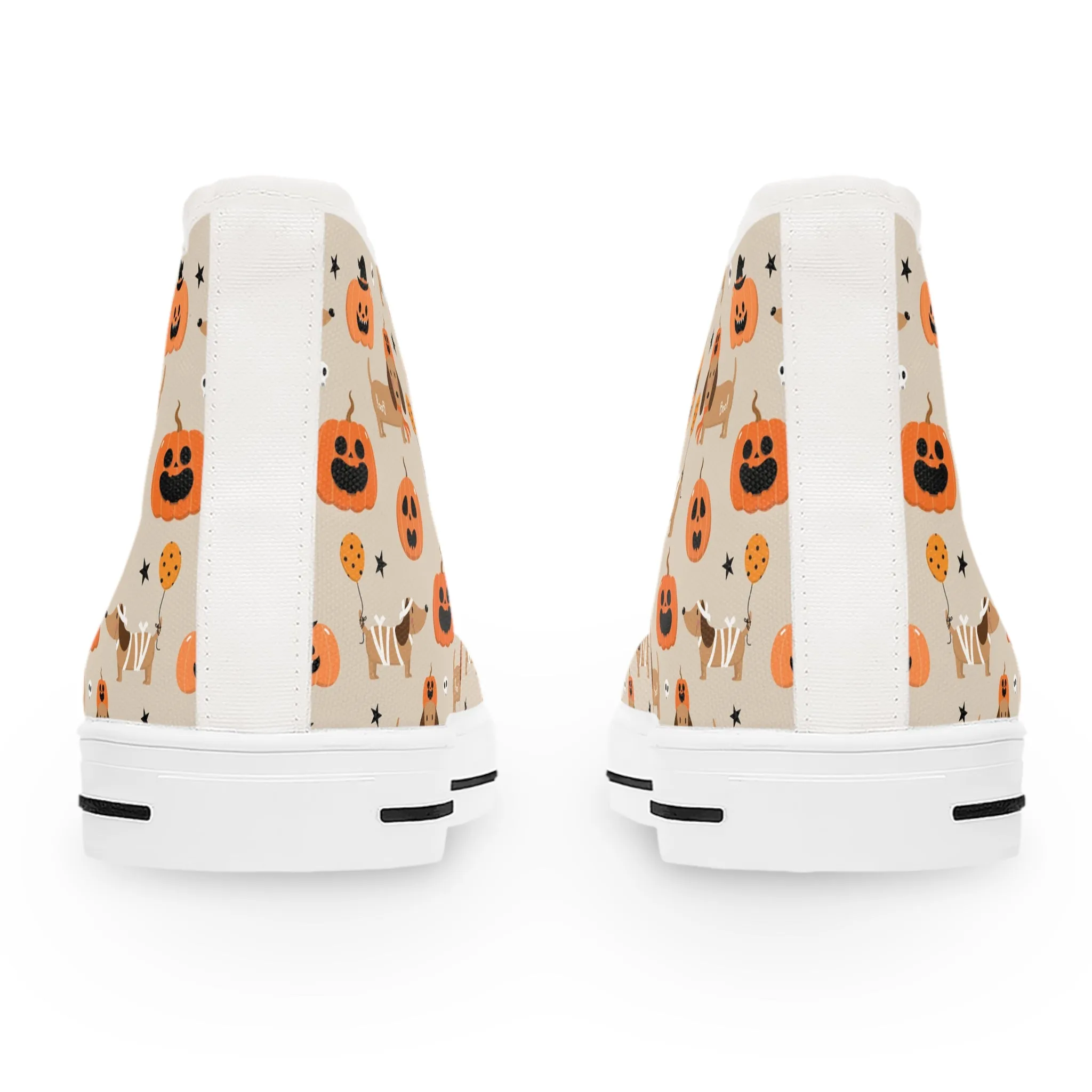 Happy Halloween Dachshund Women's High Top Sneakers