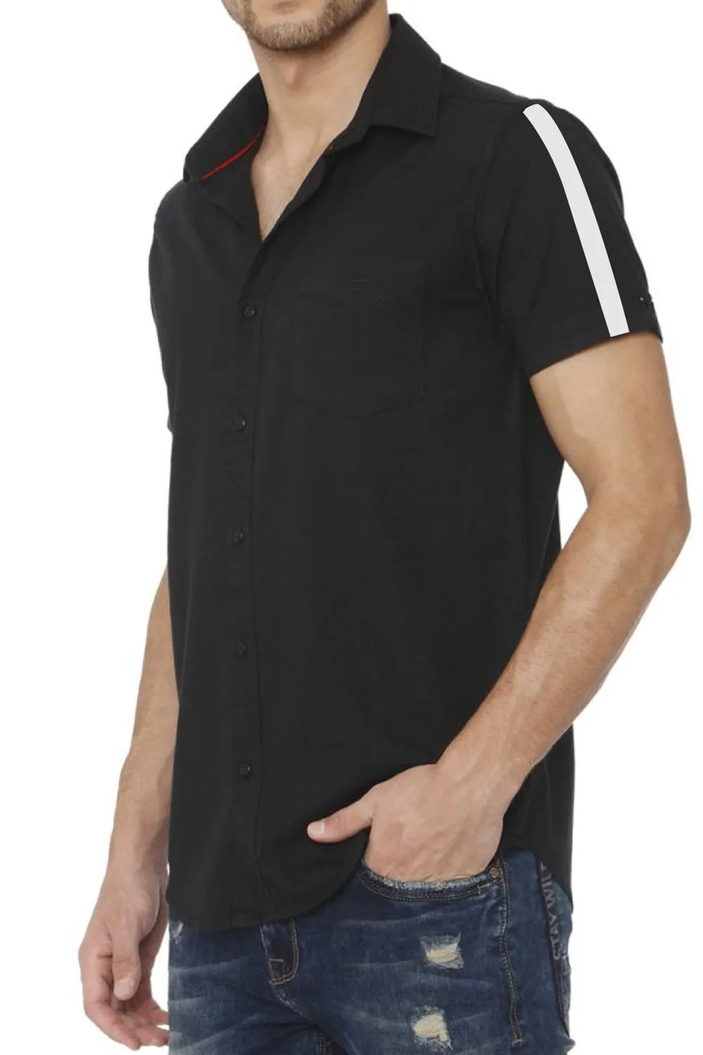 Harry Black Athletic half sleeve shirt