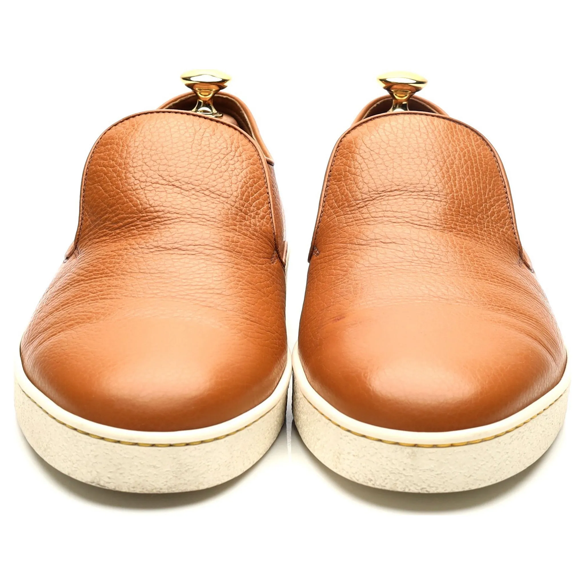 'Haven' Tan Brown Slip-on Sneakers UK 8.5