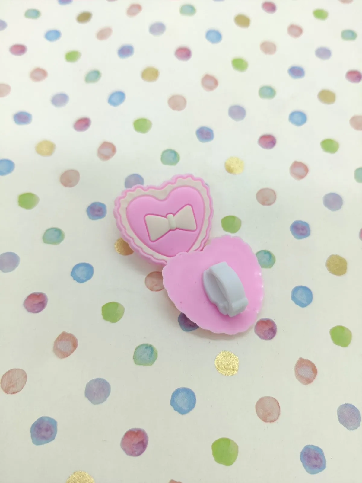 HEART SHOE CHARMS - PINK