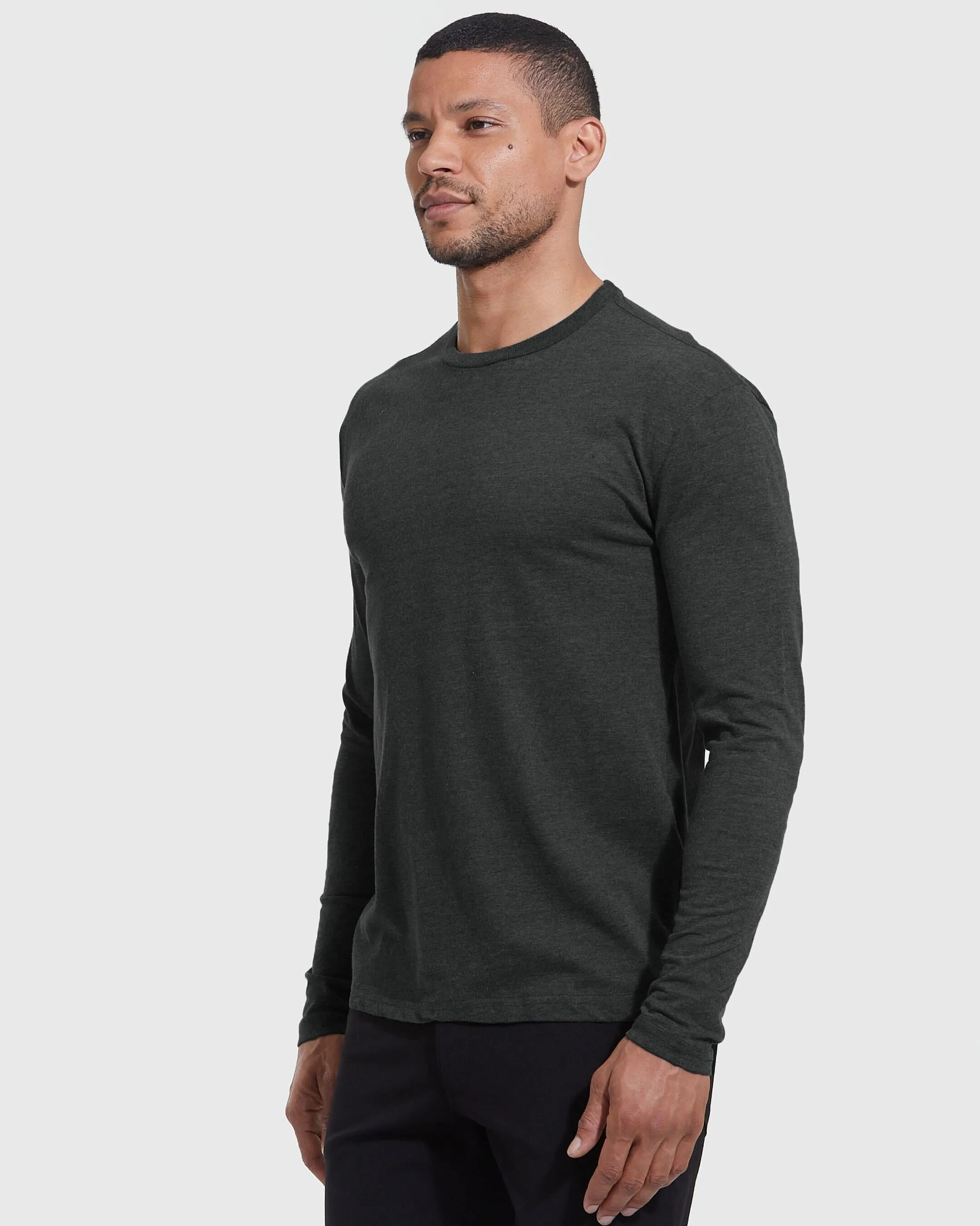 Heather Staple Long Sleeve T-Shirt 6-Pack