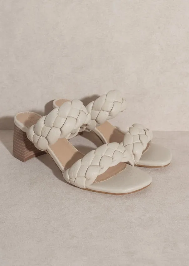 Heaven Braided Slip On Block Heel - FINAL SALE