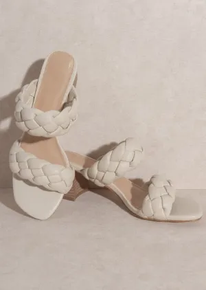 Heaven Braided Slip On Block Heel - FINAL SALE