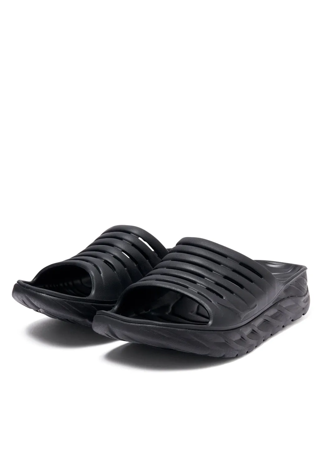 Hoka Ora Recovery Slides - Black