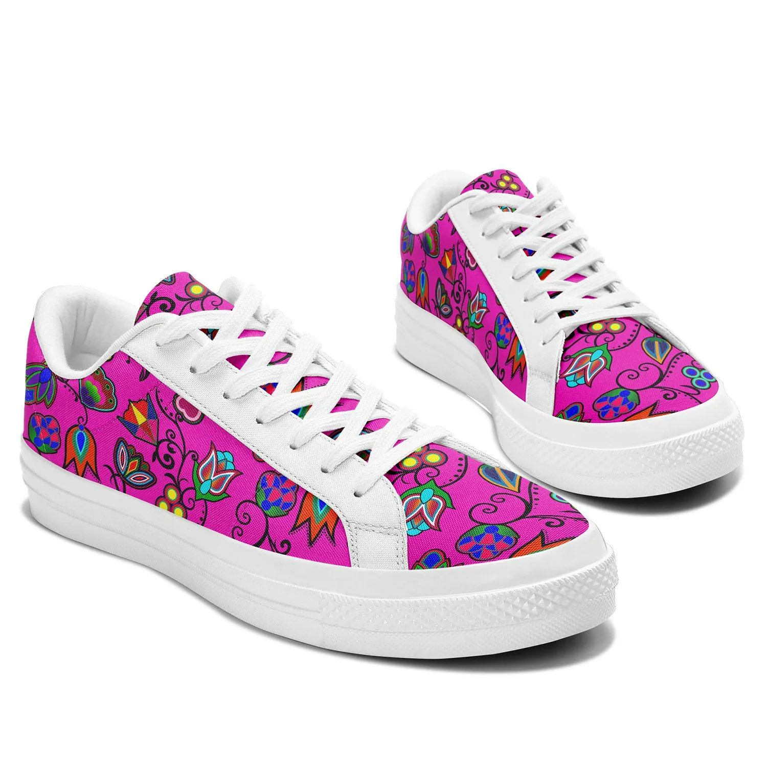 Indigenous Paisley Aapisi Low Top Canvas Shoes White Sole