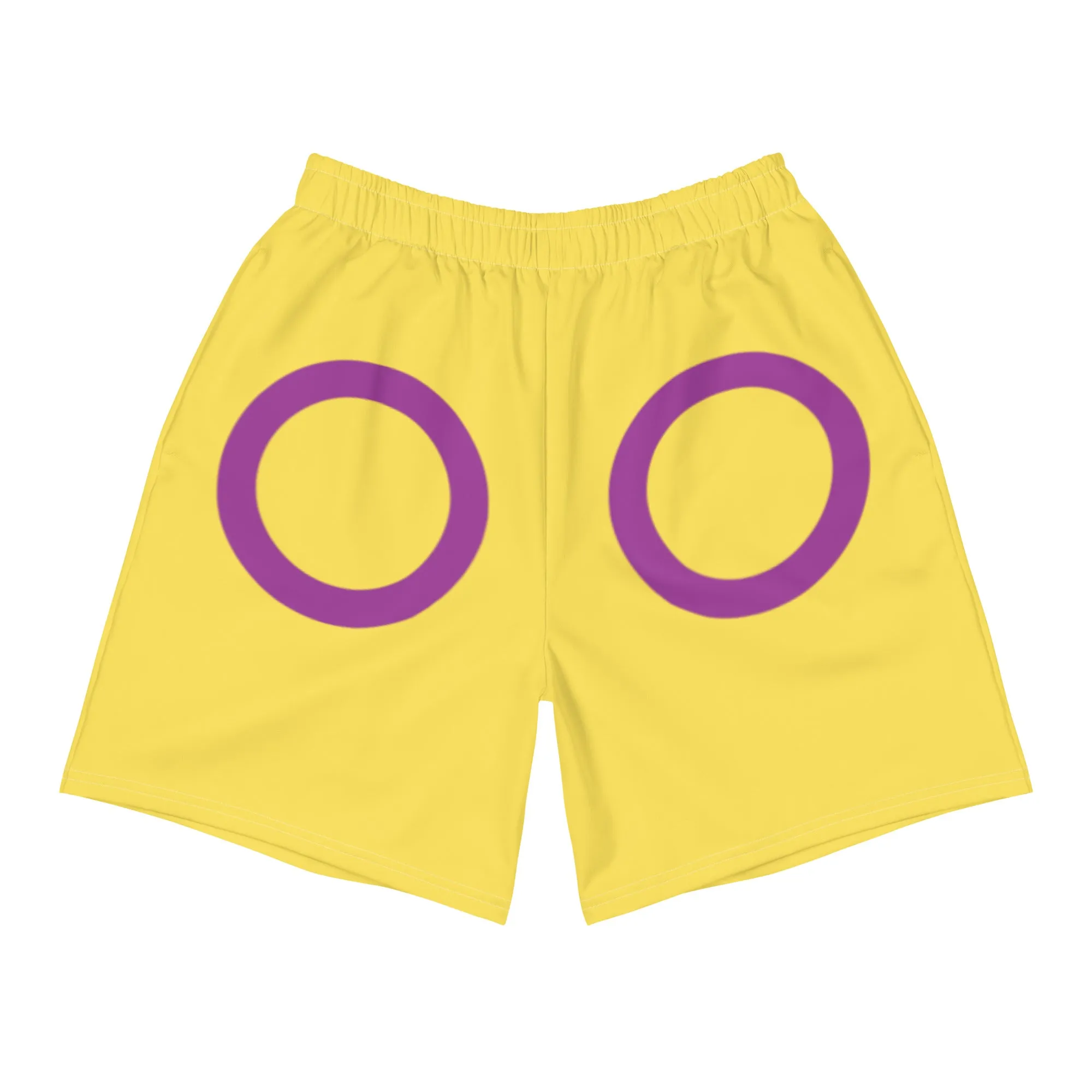 Intersex Flag Long Athletic Shorts