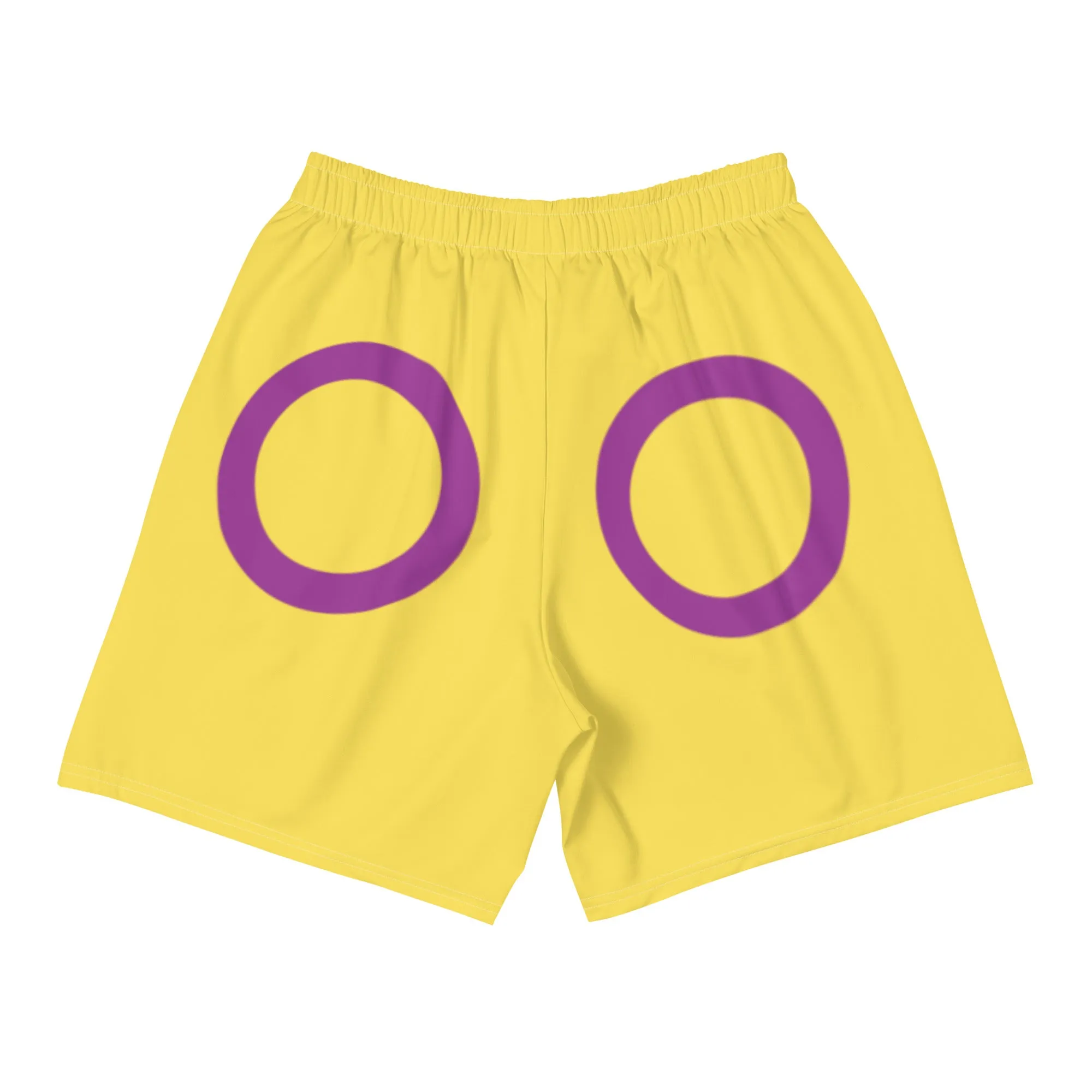 Intersex Flag Long Athletic Shorts