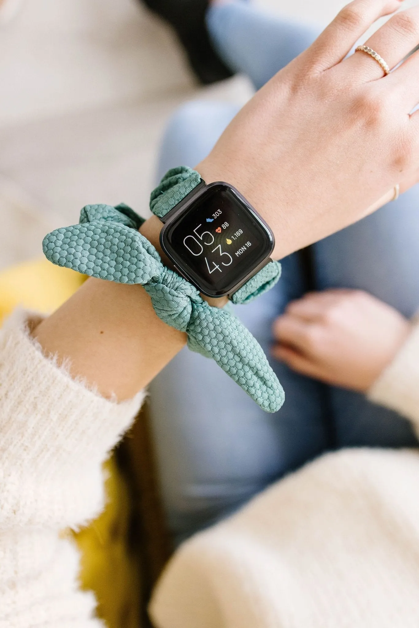 Jade Athletic Hexagon Watch Band for Fitbit Versa