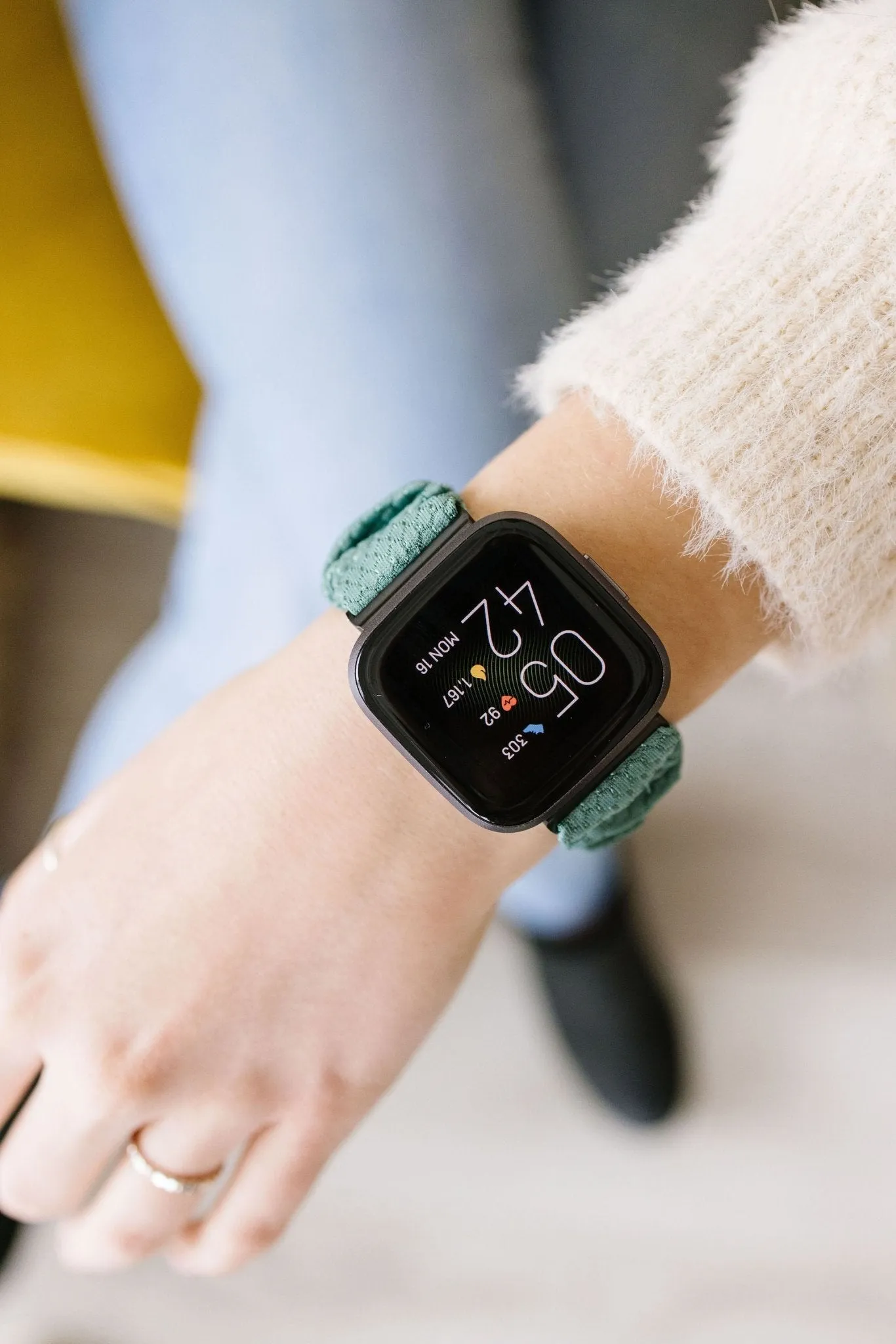 Jade Athletic Hexagon Watch Band for Fitbit Versa