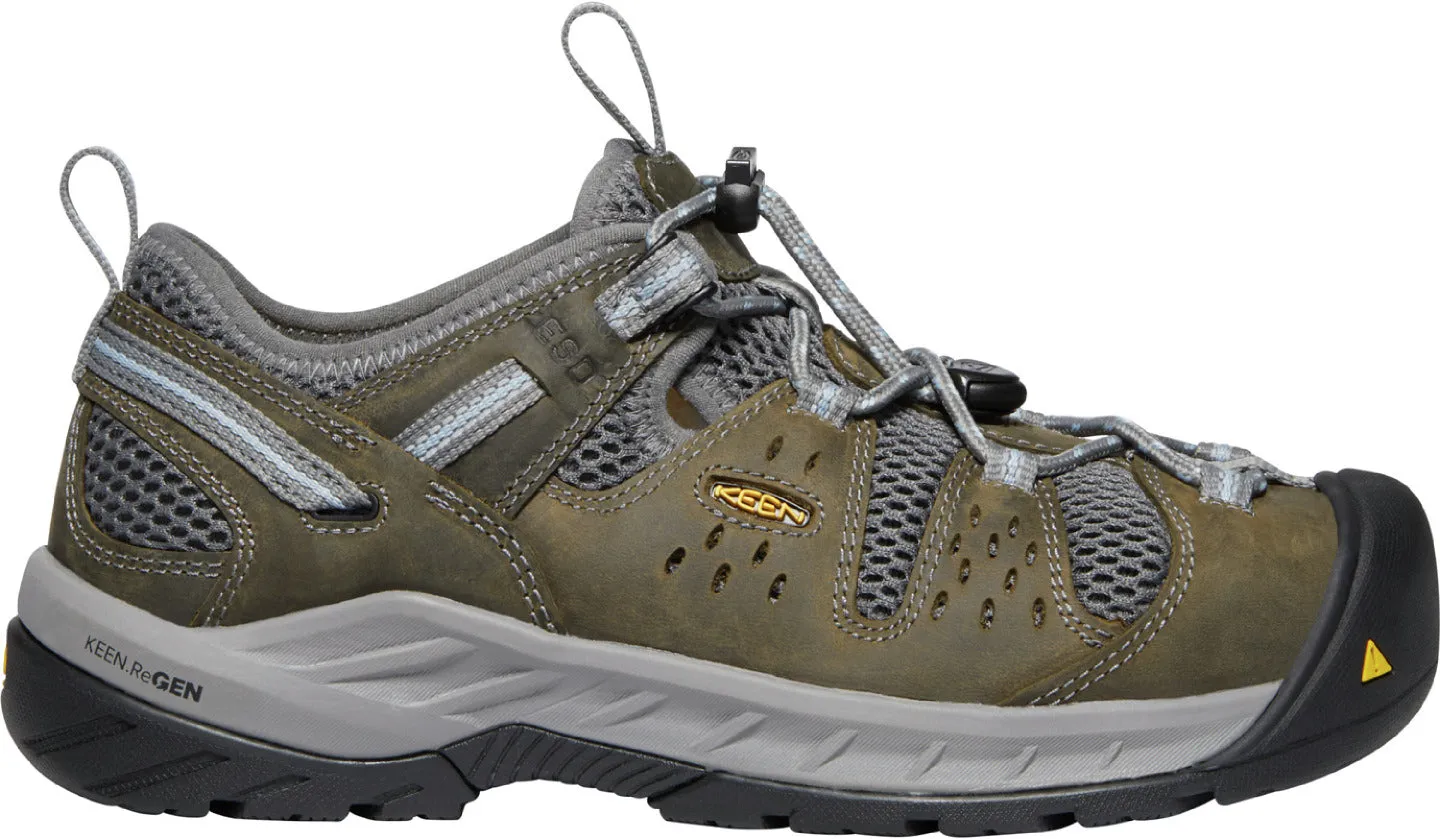 'Keen Utility' Women's Atlanta Cool II ESD Steel Toe - Gargoyle / Blue Fog