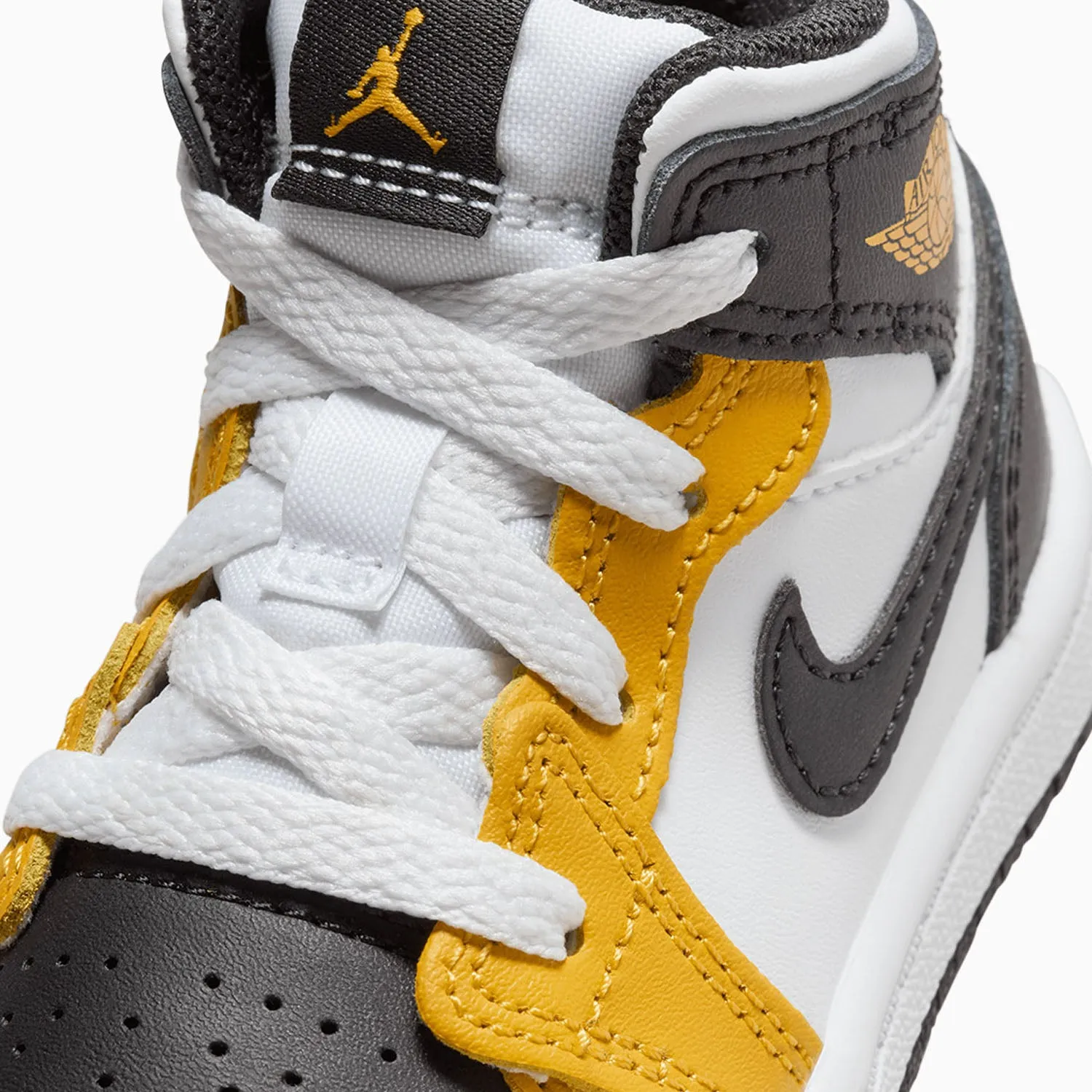 Kid's Air Jordan 1 Mid "Yellow Ochre" Toddlers