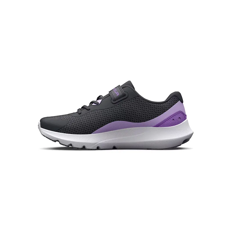 Kid's Preschool Surge 3 Jet Gray/Purple