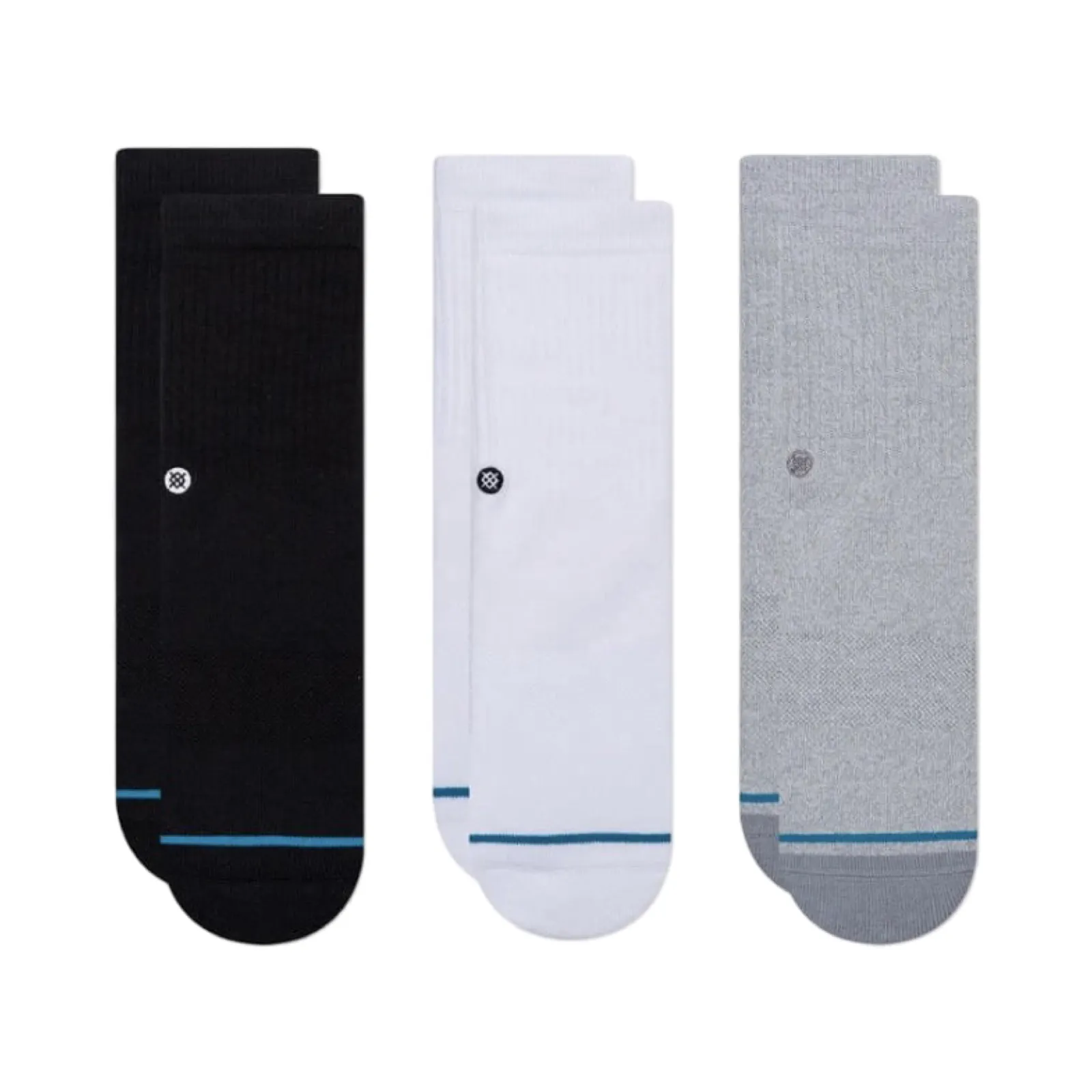 Kids Stance Icon 3pack Multicolour Crew Socks