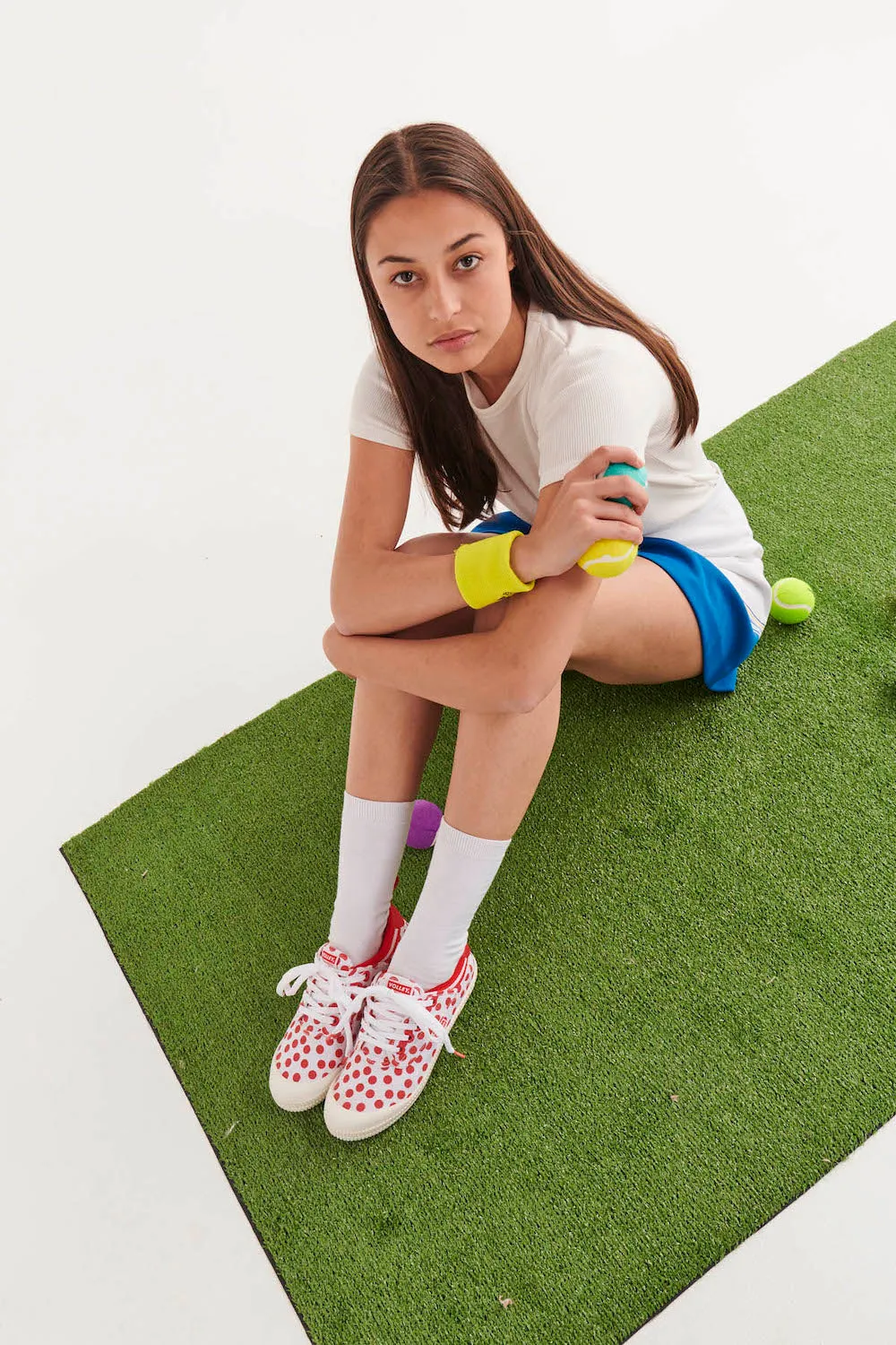 Kip&Co X Volley Red Polka Dot Heritage Sneaker