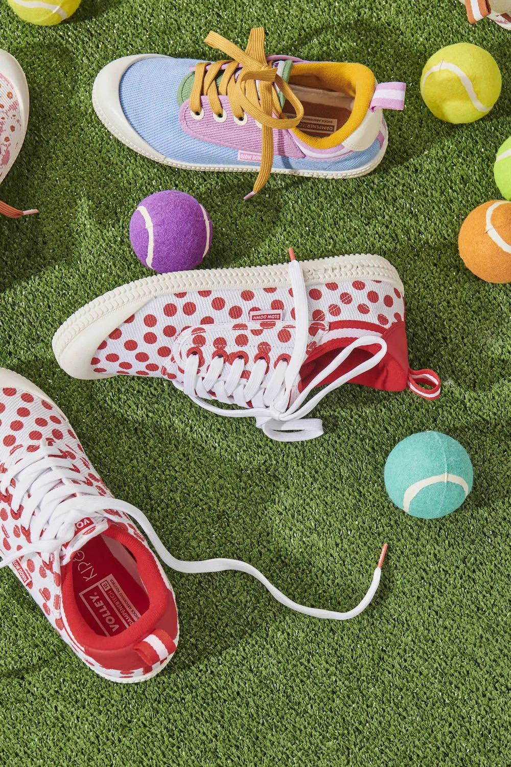 Kip&Co X Volley Red Polka Dot Heritage Sneaker